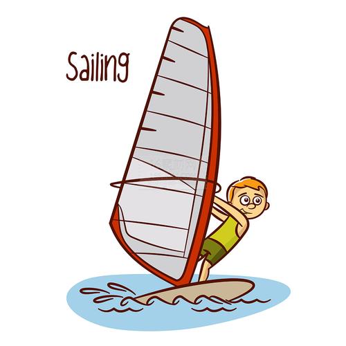 关键词:帆船运动水上运动奥运项目帆船比赛卡通运动风力板体育运动